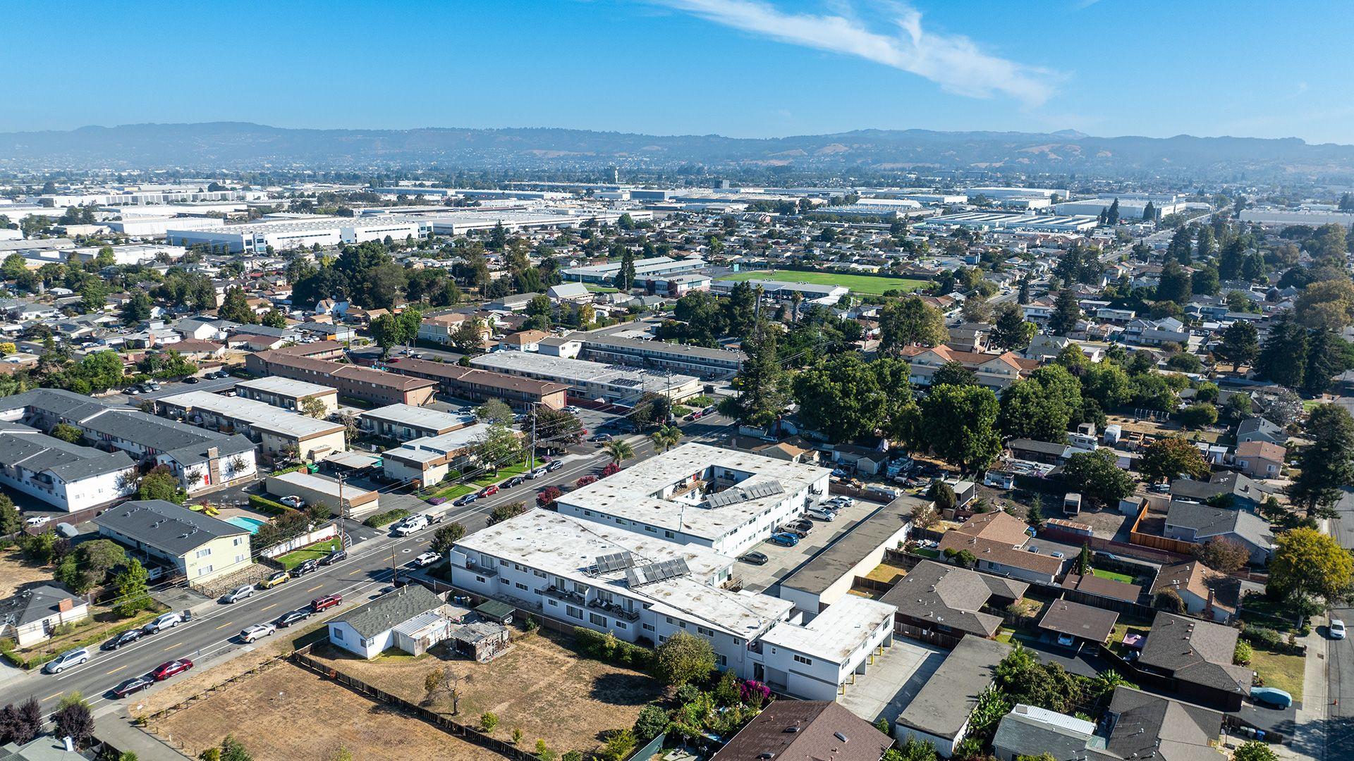 Marina haven aerial hills view