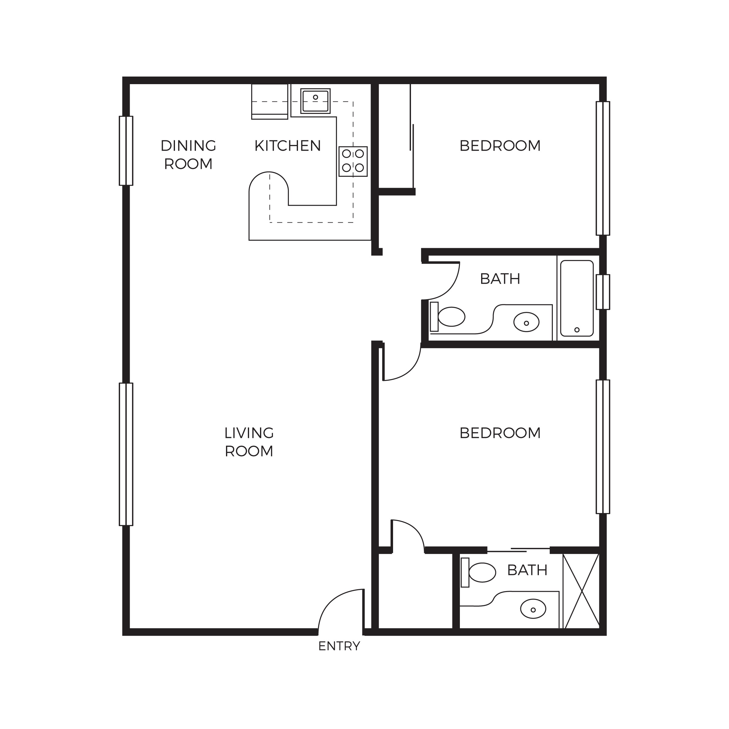 Plan Image: 2x2U