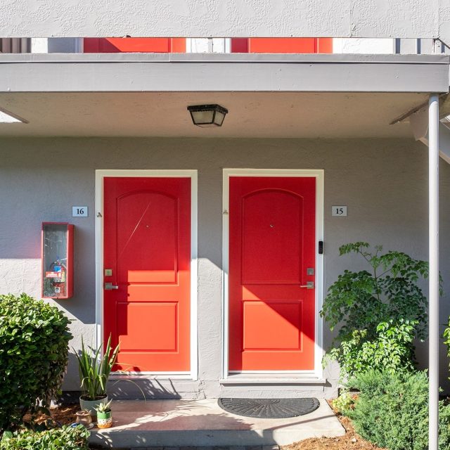 Marina plaza unit entry doors