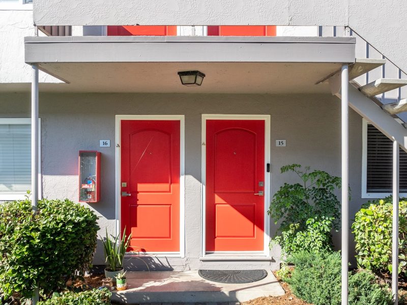 Marina plaza unit entry doors
