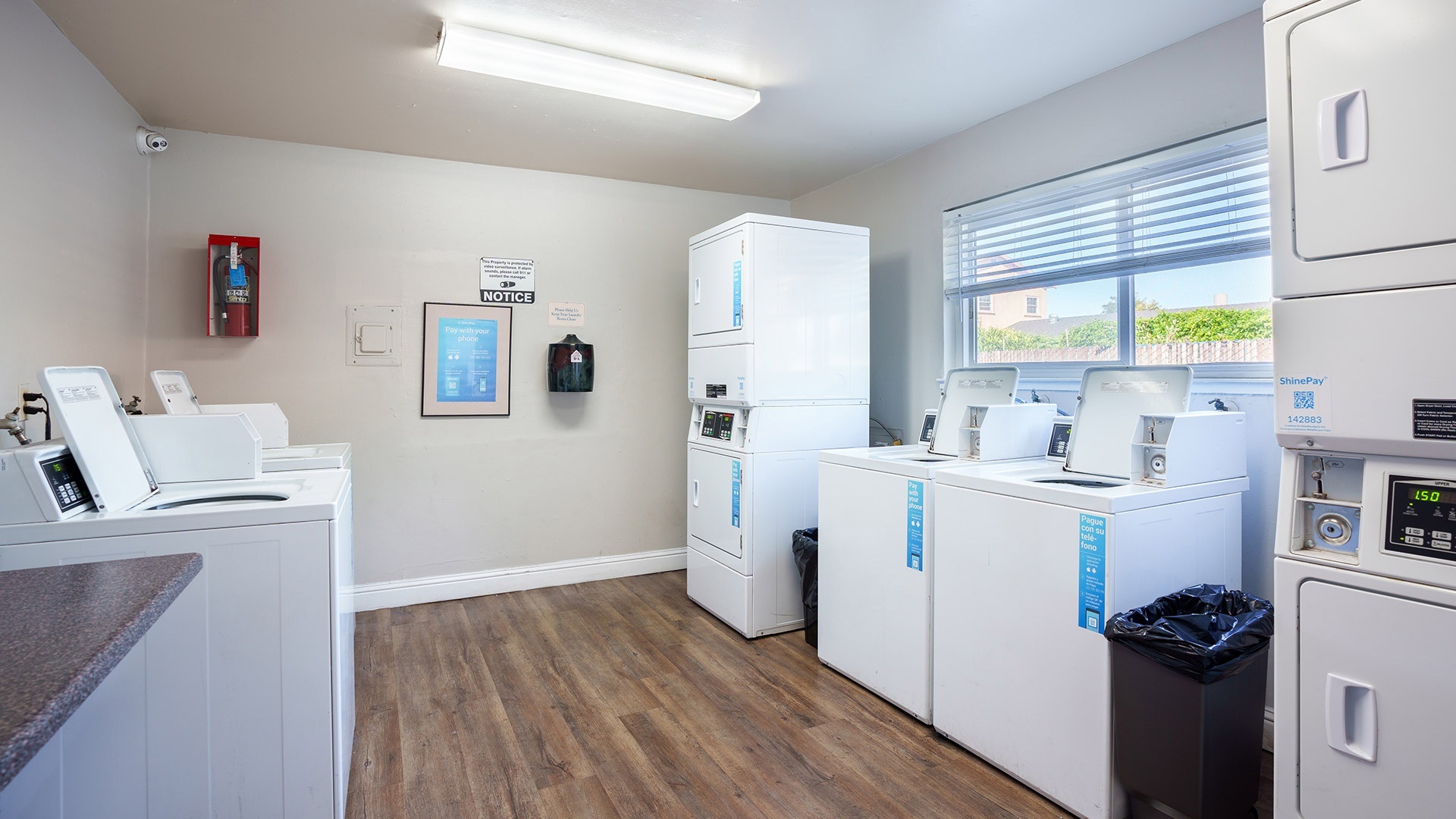 Marina plaza laundry room