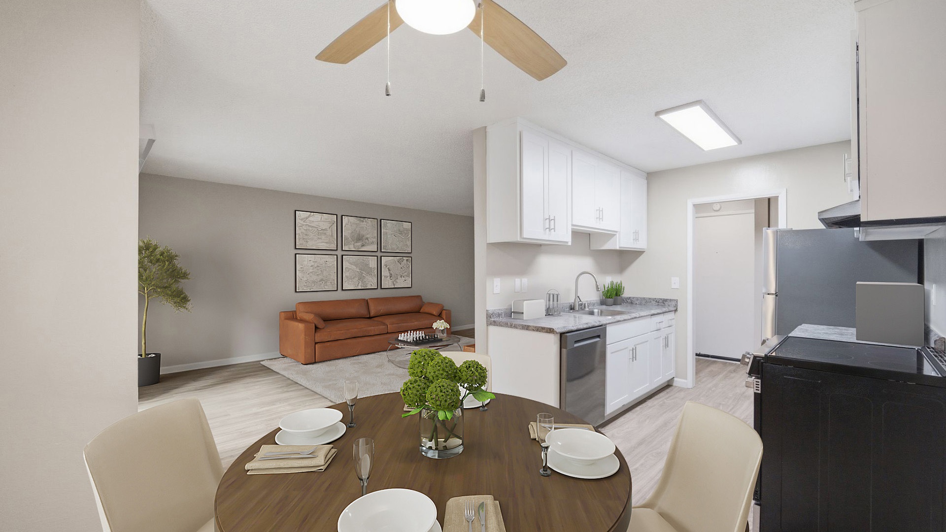 Mariposa oakland unit 109 dining view1