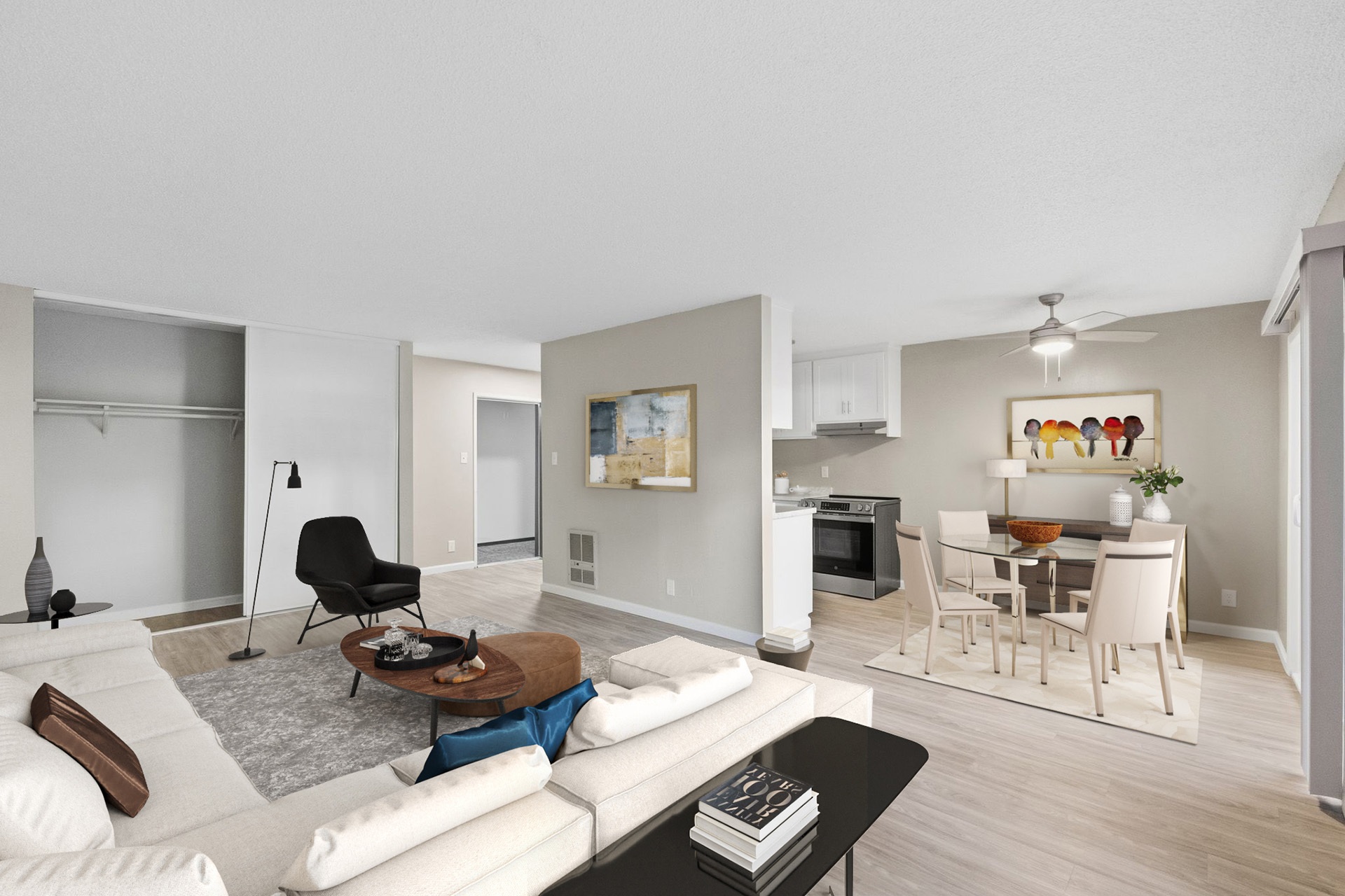 Mariposa oakland unit 215 living room view1