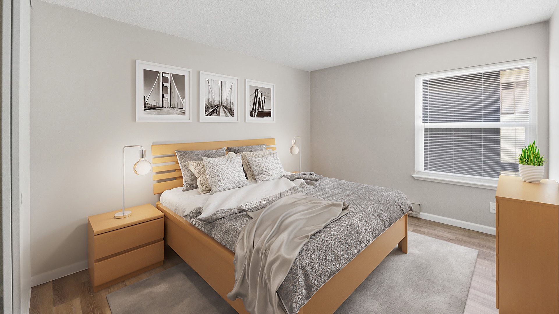 Mariposa oakland unit 303 bedroom1 view1