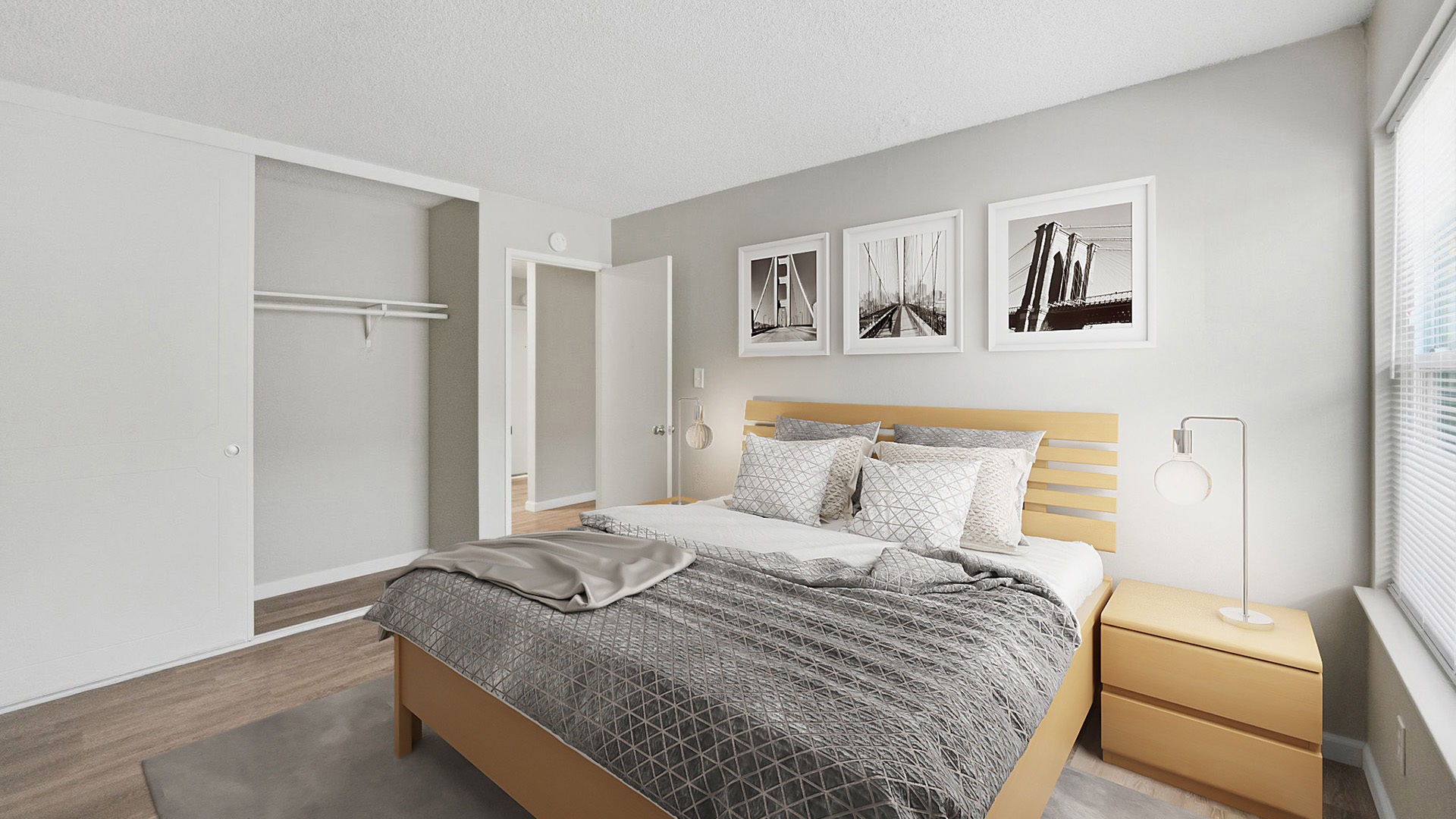 Mariposa oakland unit 303 bedroom1 view2