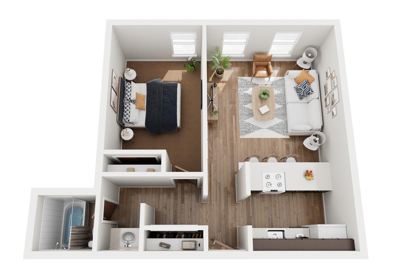 Plan Image: B1 One Bedroom