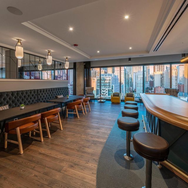 Marlowe chicago community lounge view 2