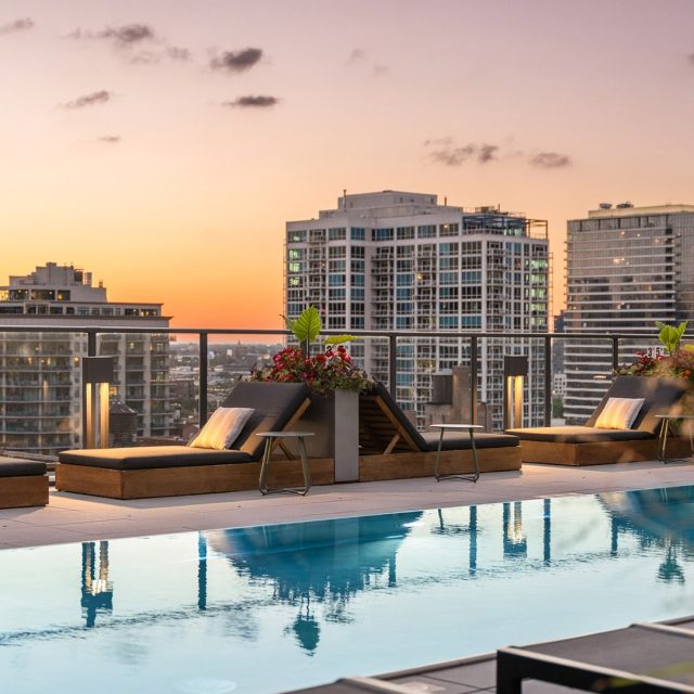 Marlowe north river pool sunset view8