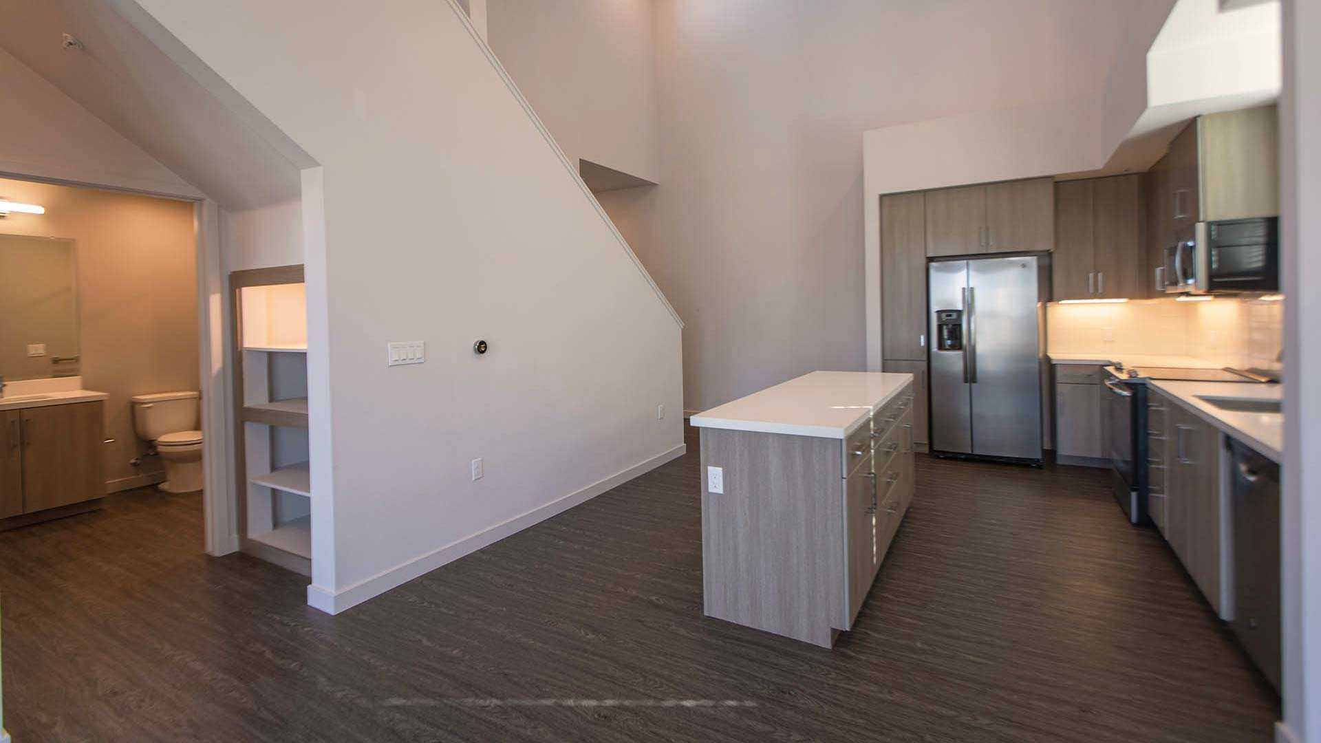 Mira plan D Loft kitchen view 2