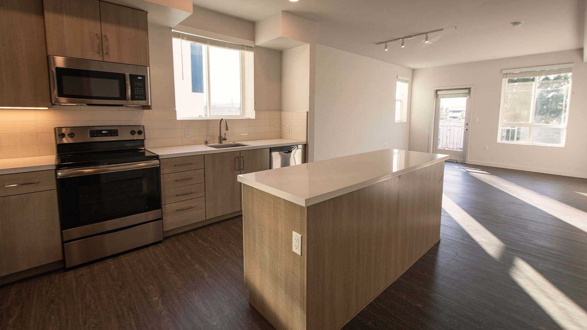 Mira plan D kitchen view 2