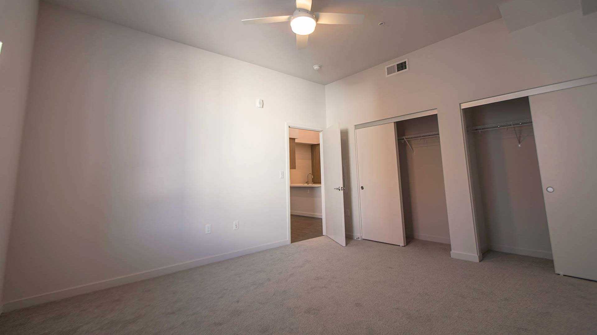 Mira plan H Loft bedroom view 3