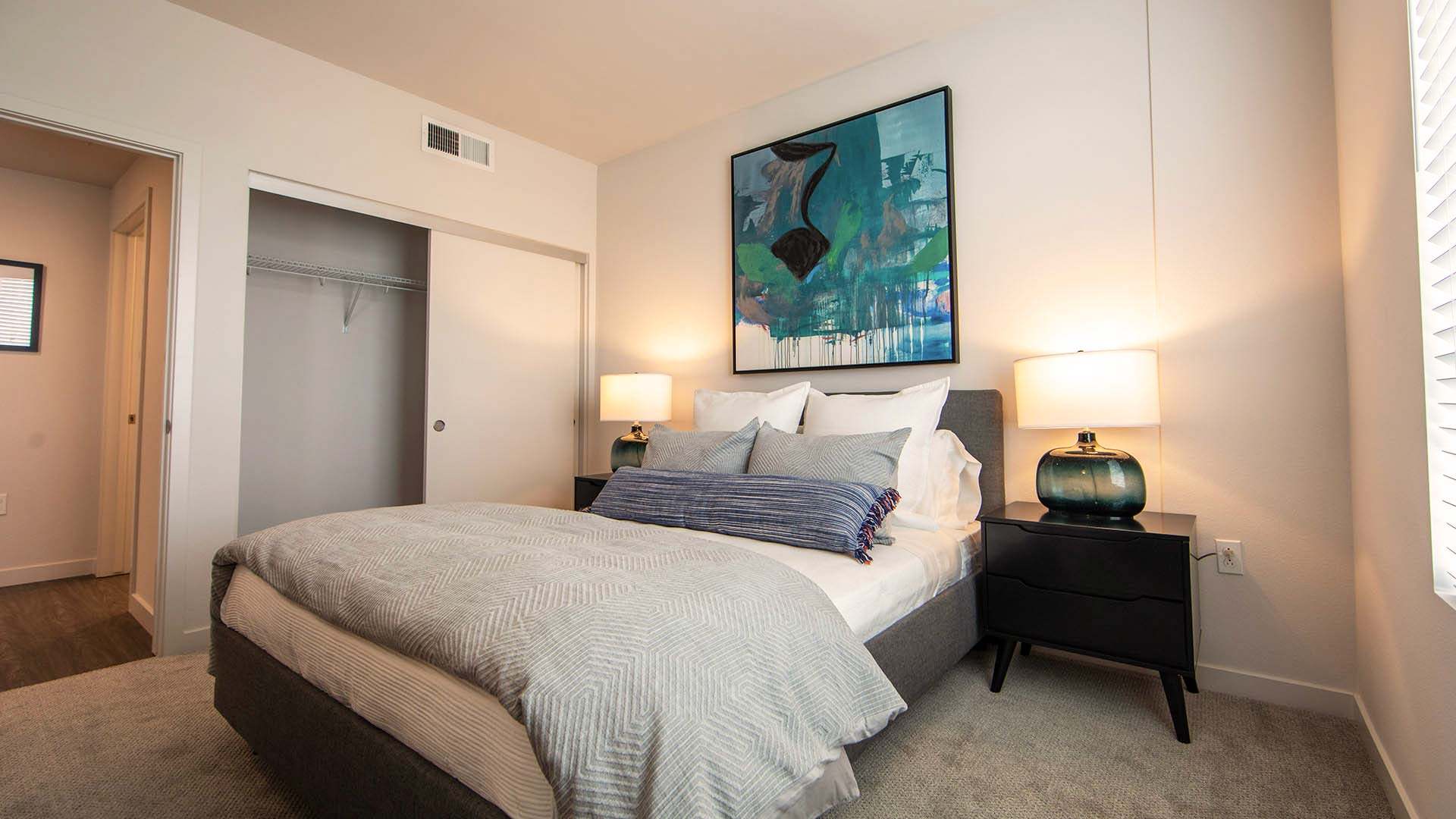 Mira Floorplan K model unit bedroom view 1