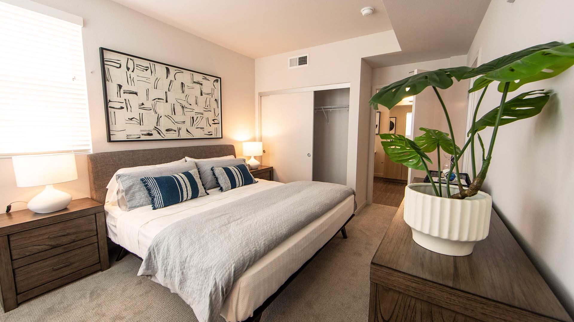 Mira Floorplan K model unit bedroom view 2
