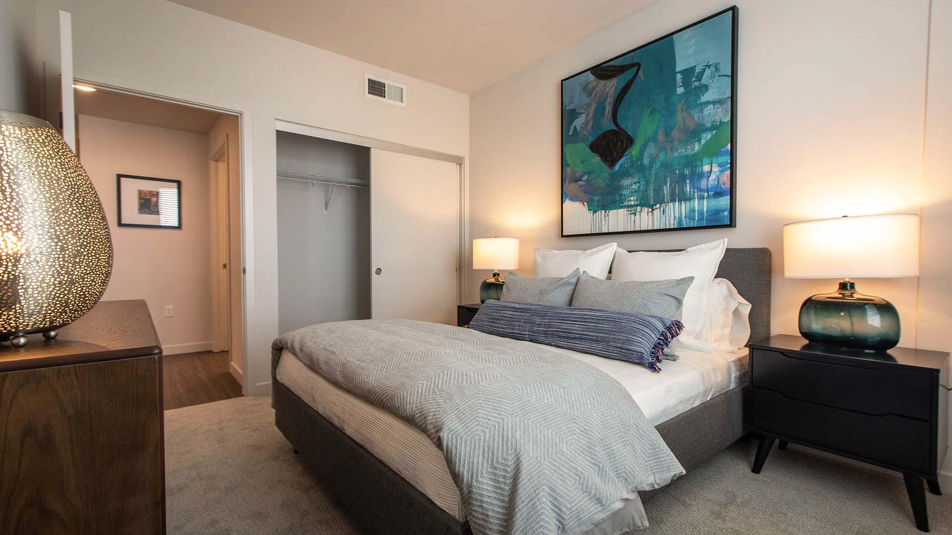 Mira Floorplan K model unit bedroom view 3