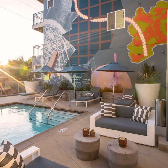 Mira apartments pool view 2