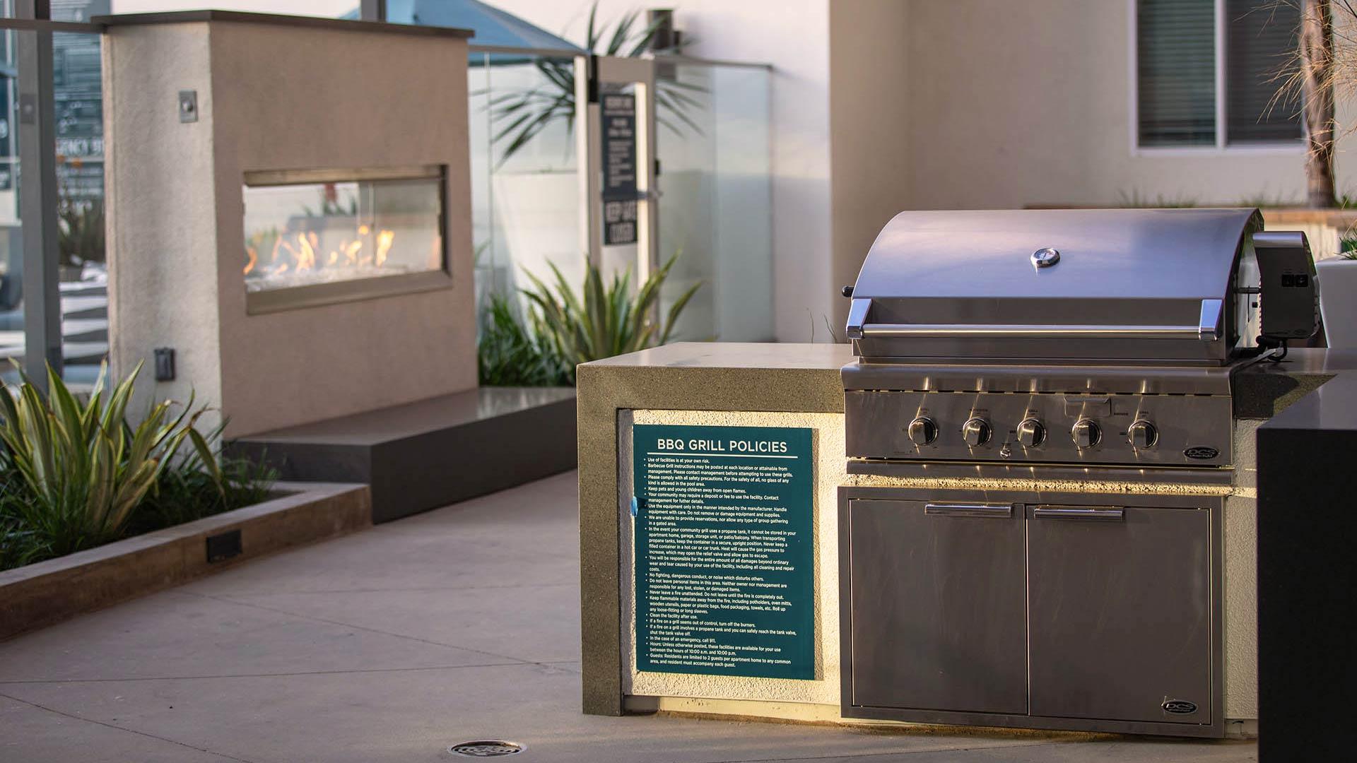 Mira apartments bbq