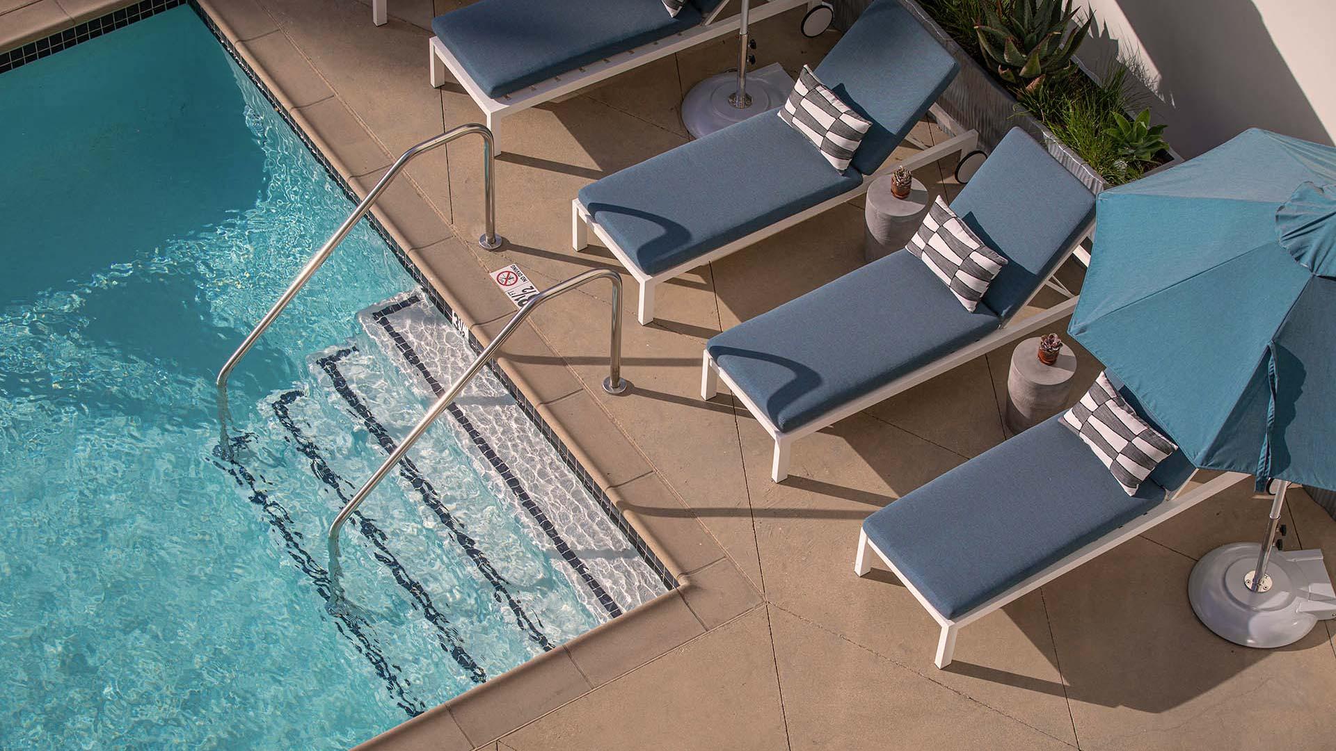Mira apartments pool view 1