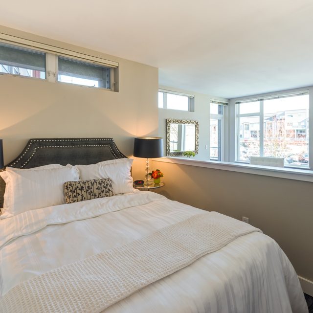 Mural interior model suite bed