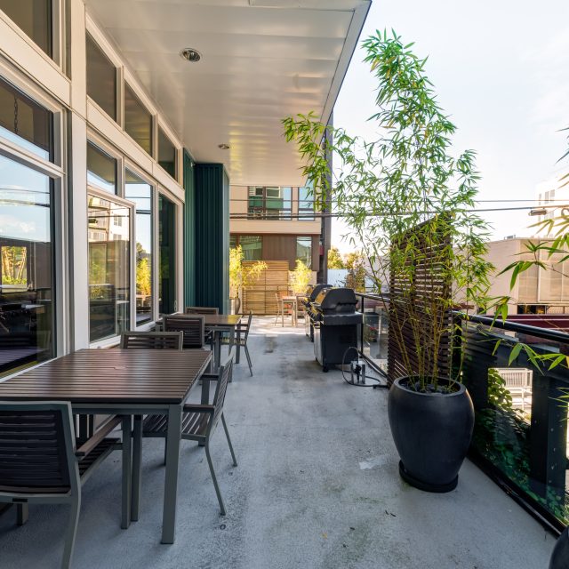 Mural shared balcony