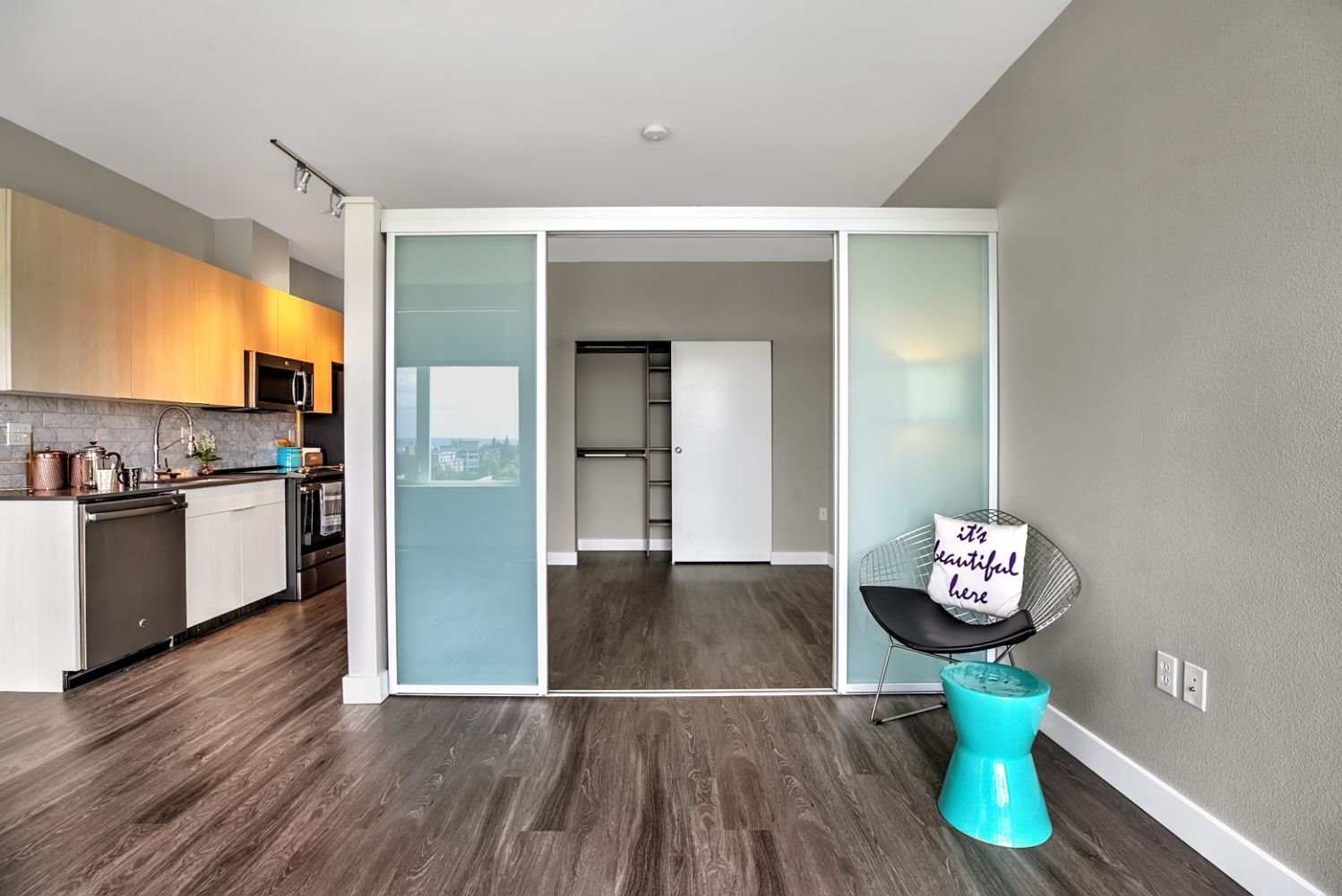 Mural interior model kitchen bedroom livingroom