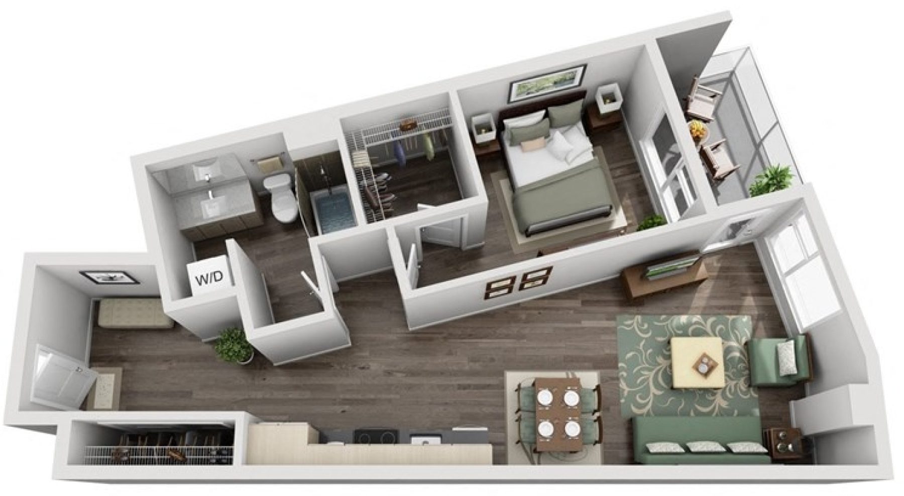 Plan Image: 1x1 D