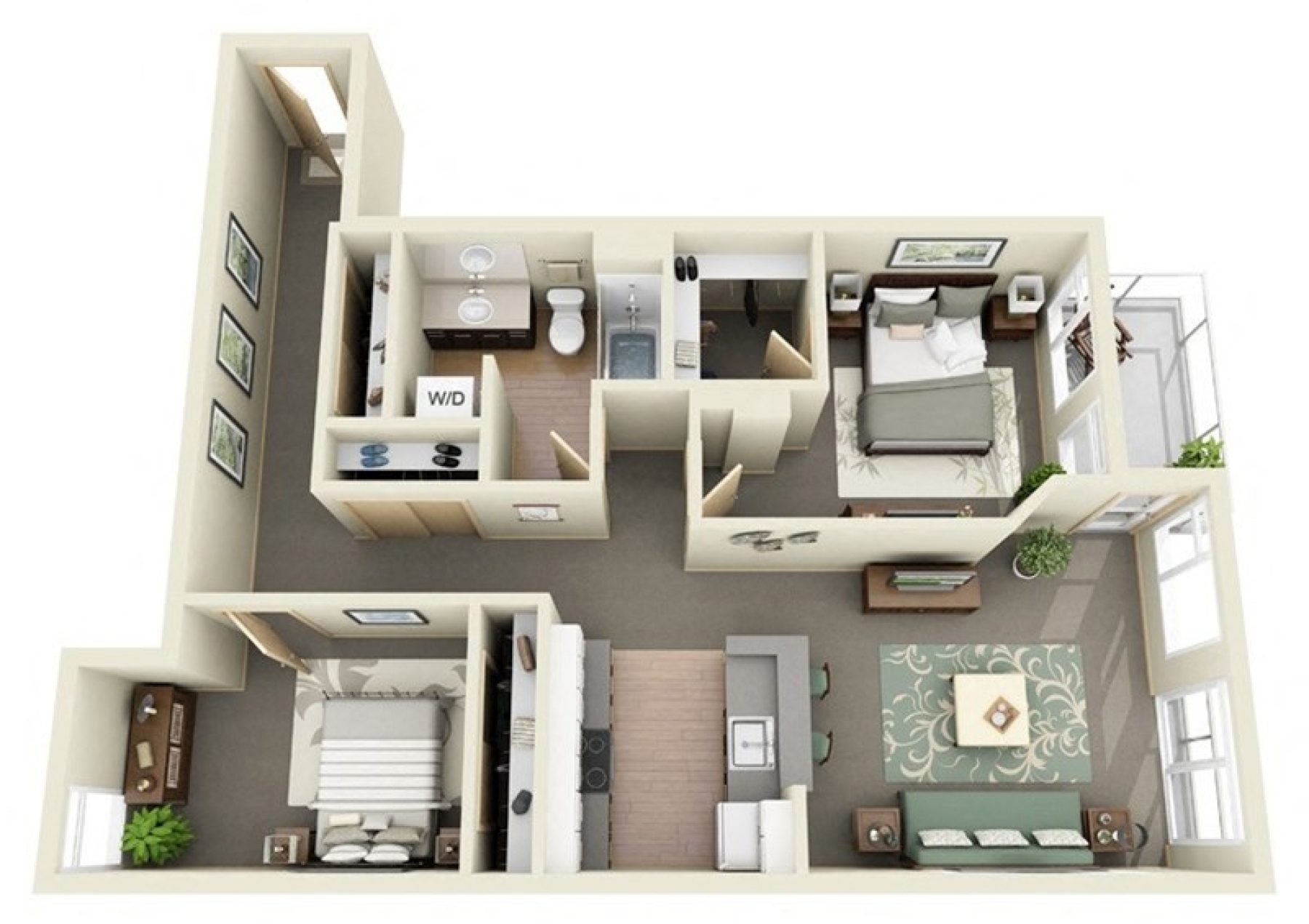Plan Image: 2x1 A1
