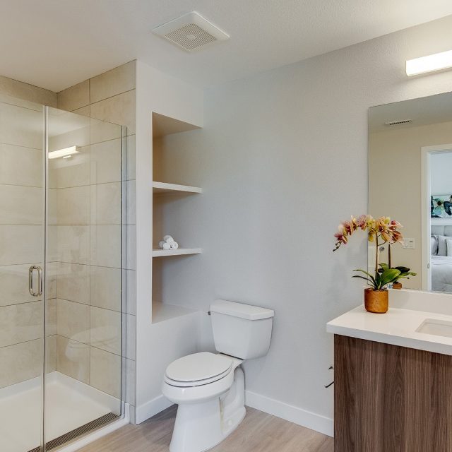 Realm model master bedroom bathroom view1