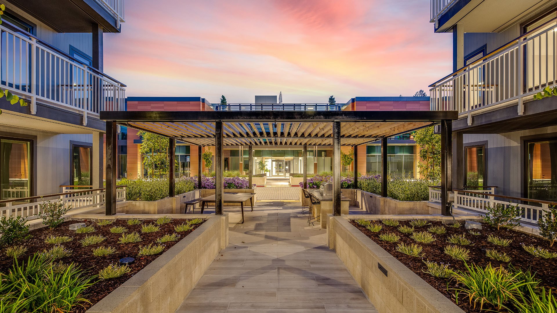 Realm landscaping sunset