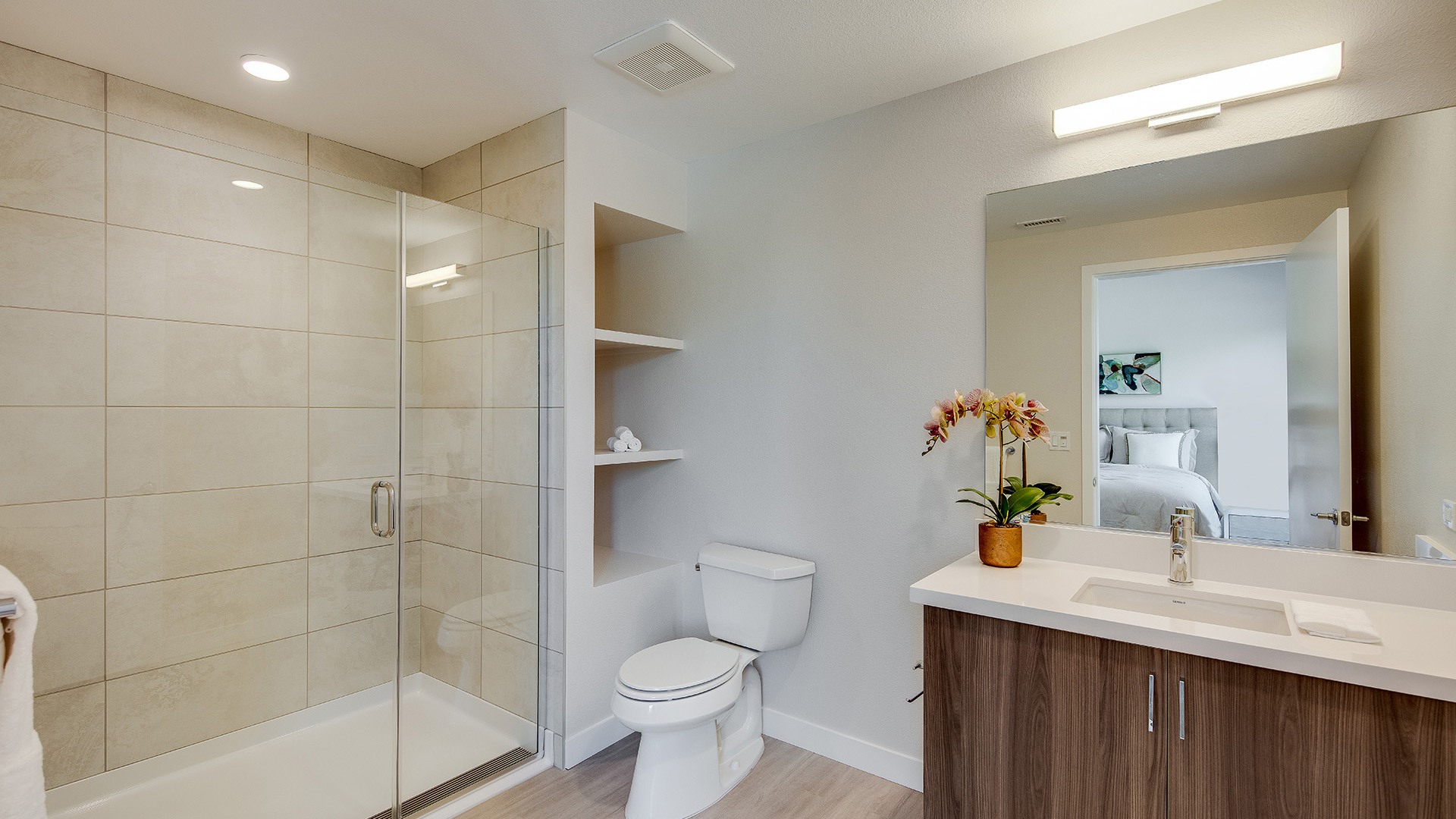 Realm model master bedroom bathroom view1