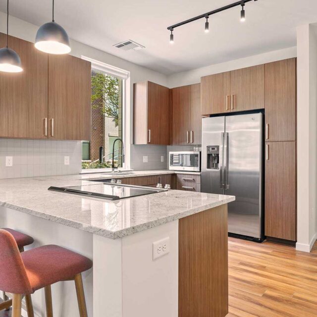 Reve apartments a5 model kitchen warm view