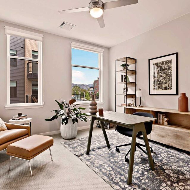 Reve apartments b5 model study den view 1