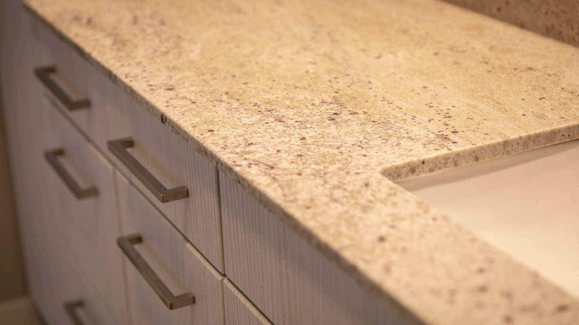 Reve apartments a3 bathroom counter detail view