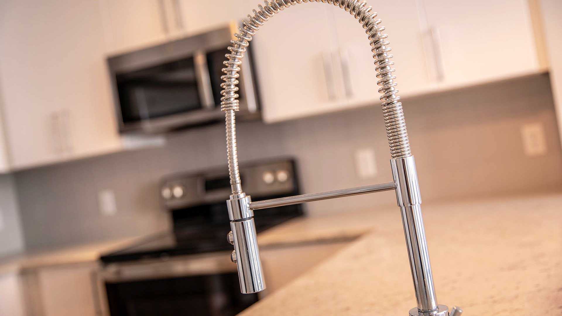 Reve apartments a3 kitchen faucet detail view