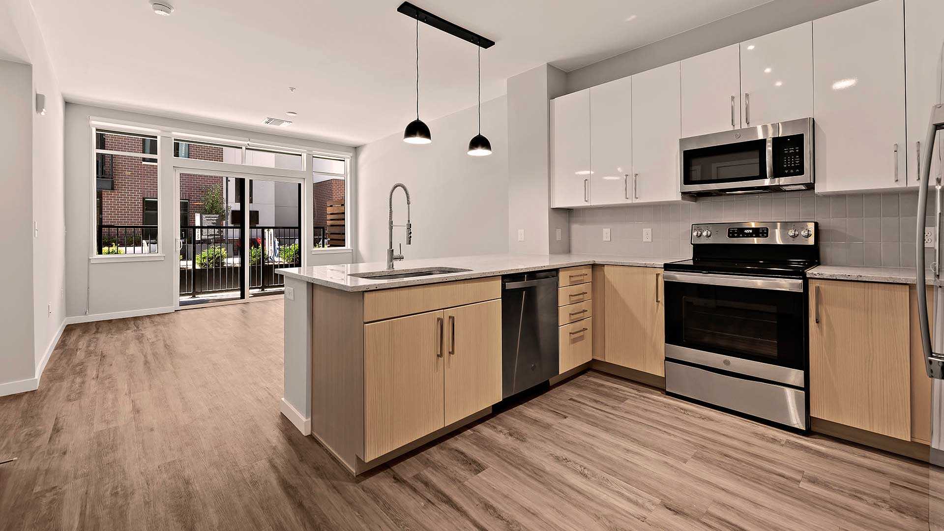 Reve apartments a3 kitchen island cool decor view 2