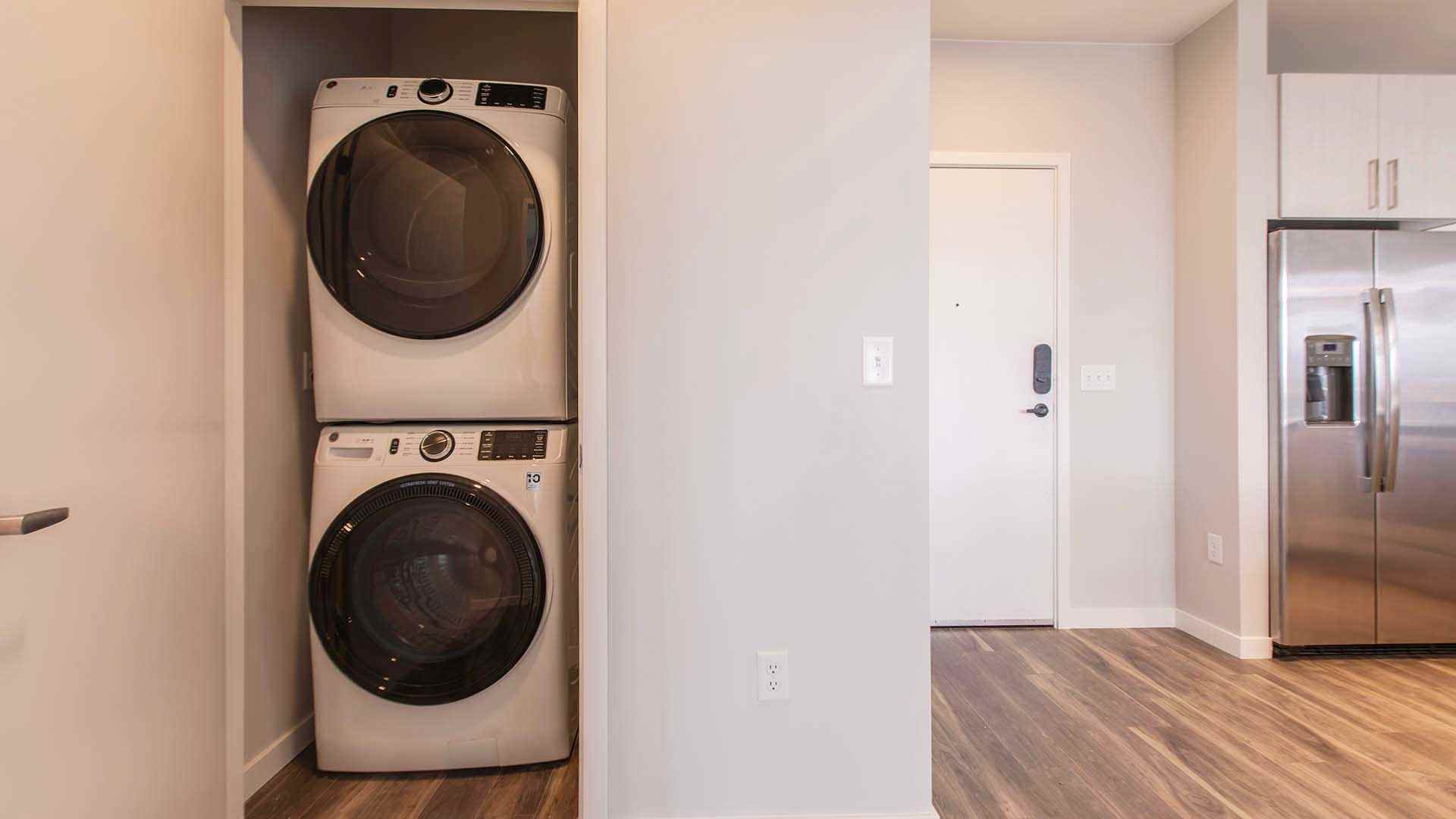 Reve apartments a3 laundry closet view