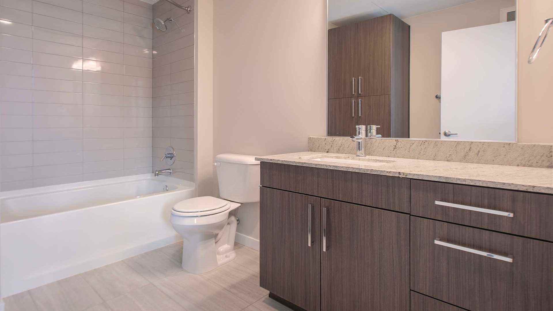 Reve apartments a4 bathroom warm decor view 2