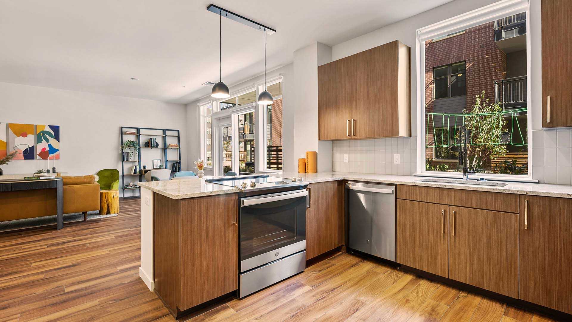 Reve apartments a5 model kitchen warm view 2