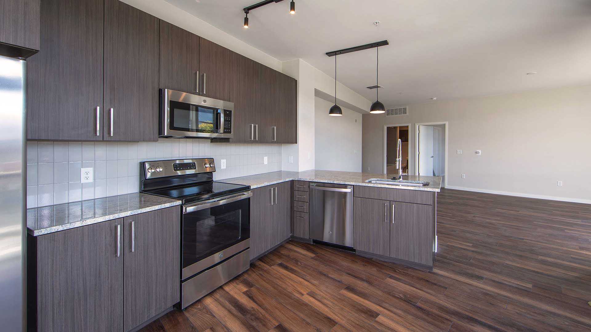 Reve apartments a6 kitchen warm decor view 1