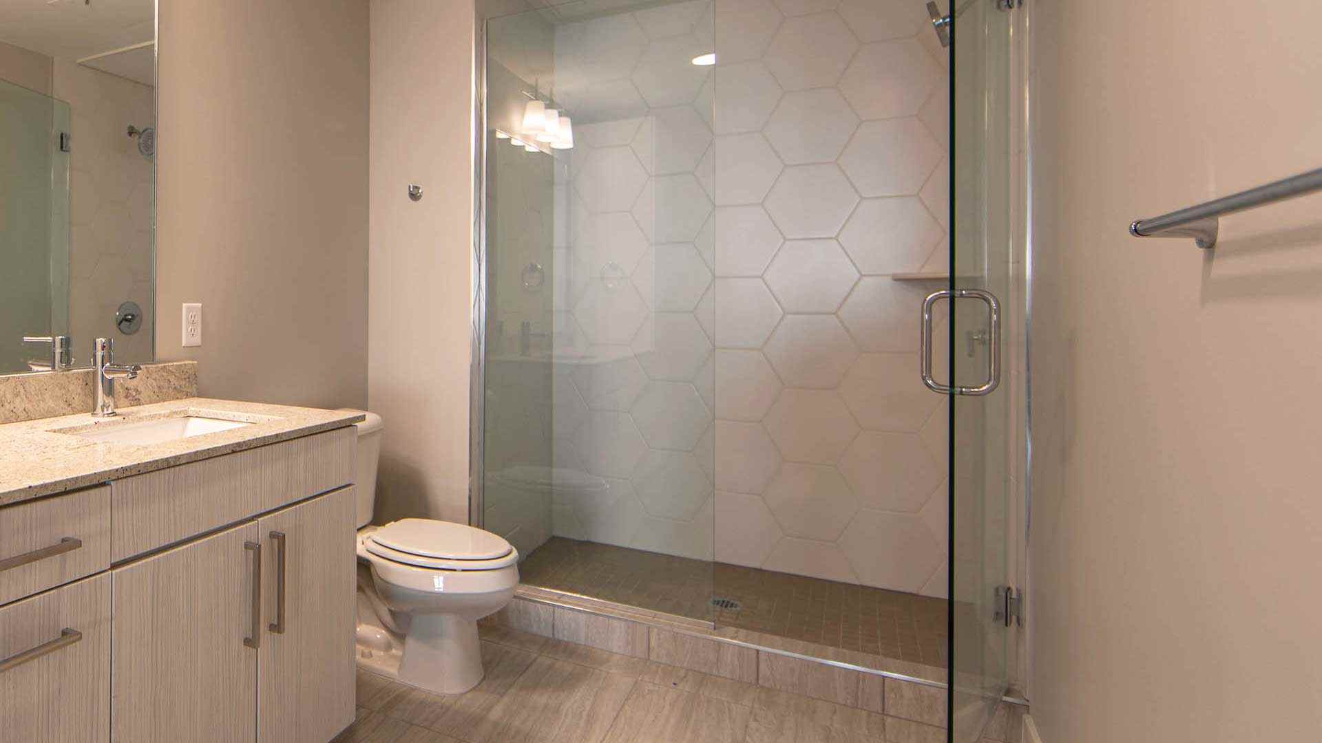 Reve apartments a9 bathroom view 2