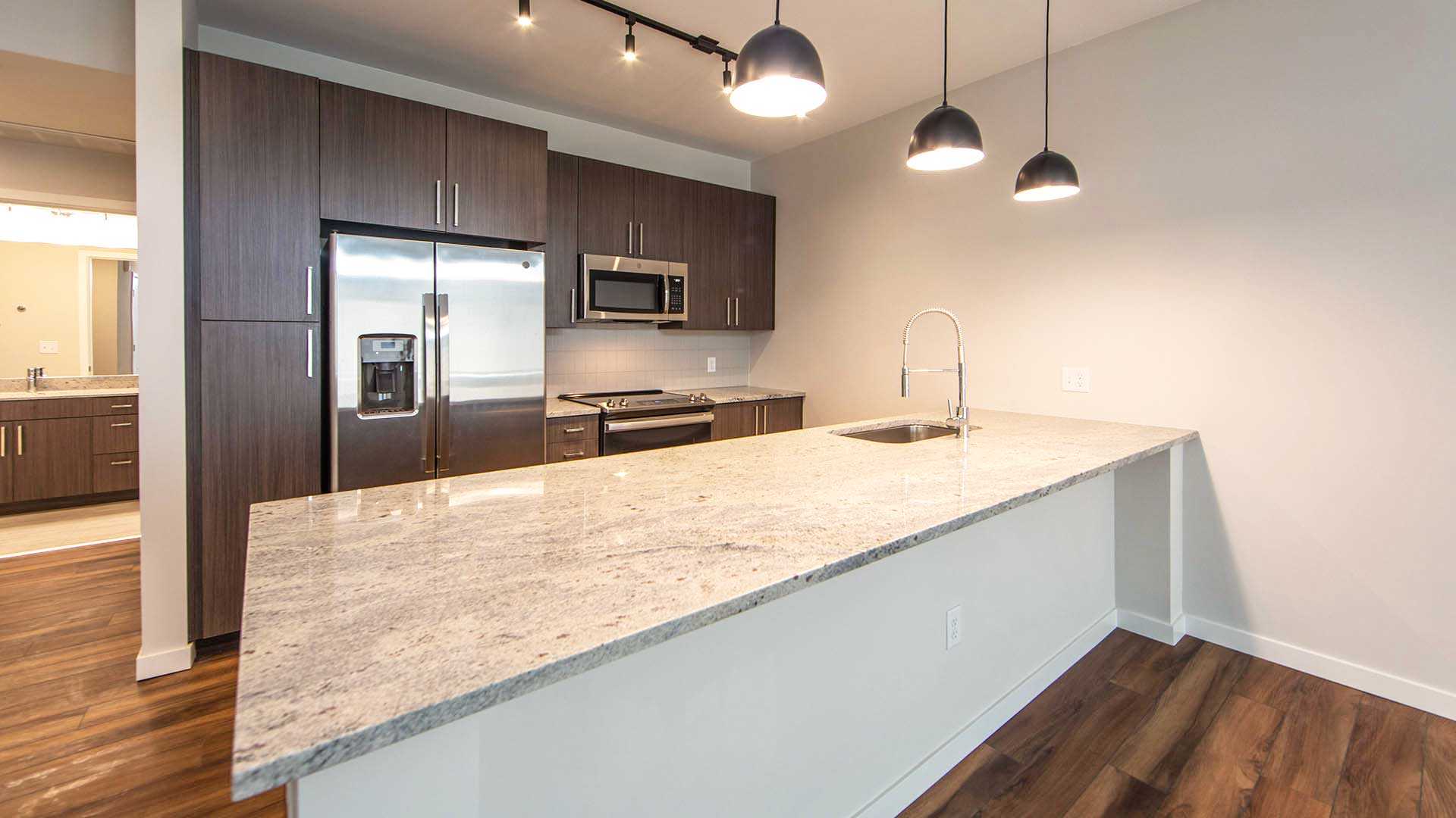 Reve apartments b1 kitchen warm decor view 1