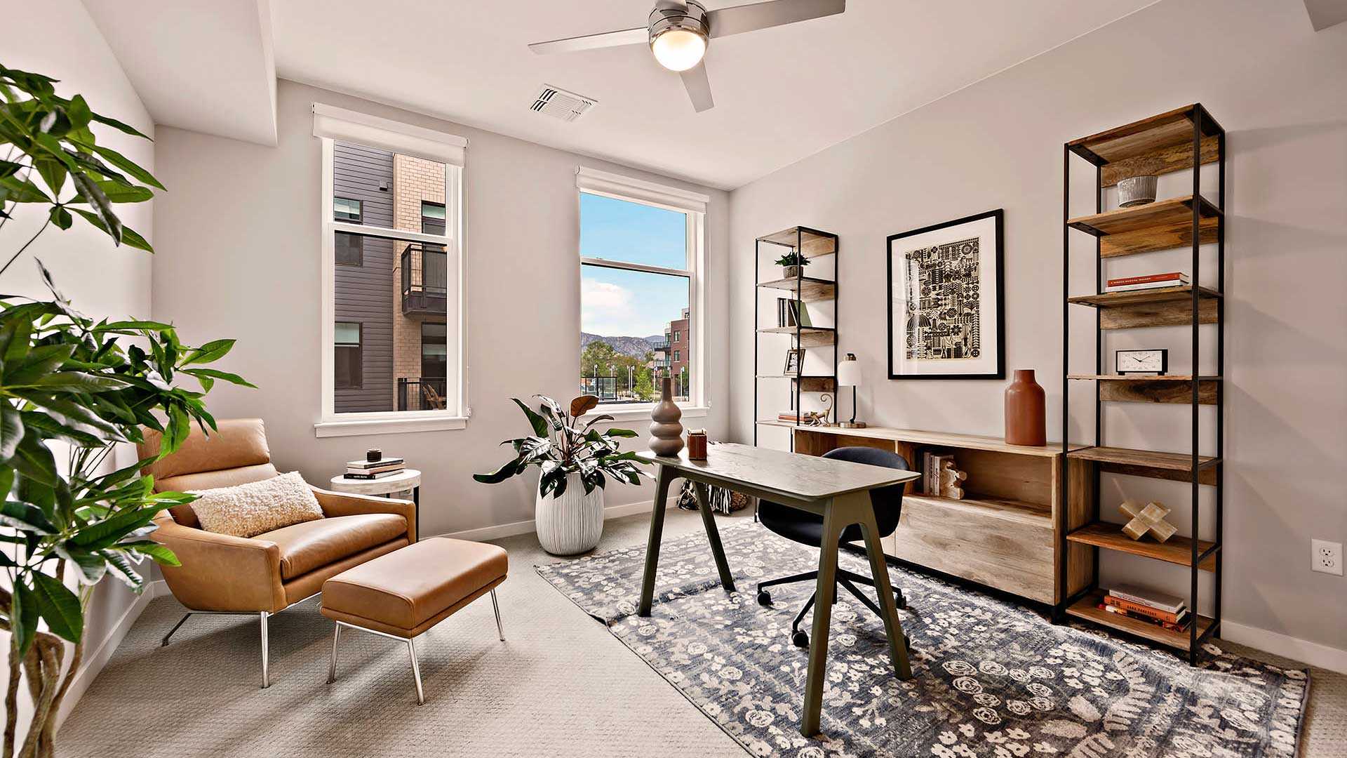 Reve apartments b5 model study den view 1