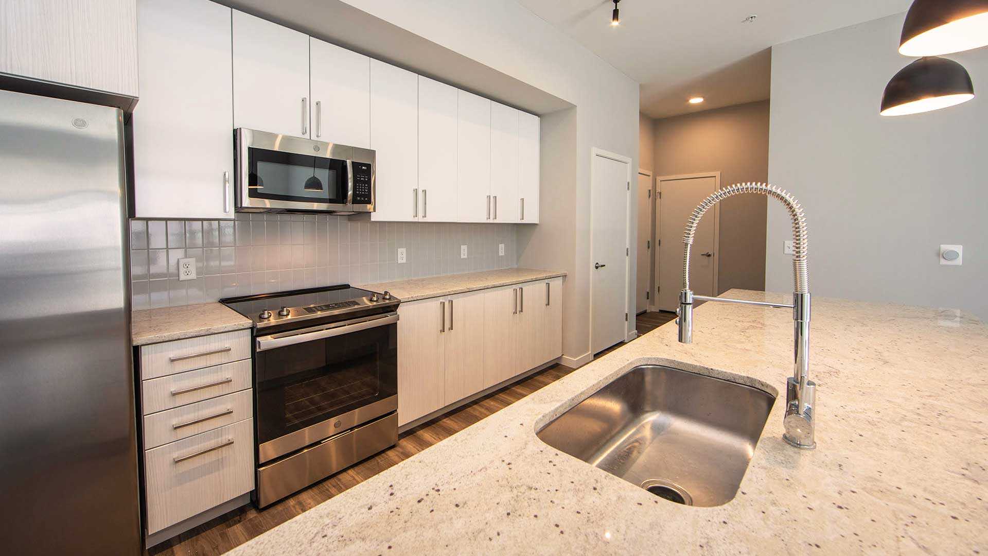 Reve apartments c1 kitchen island cool decor view
