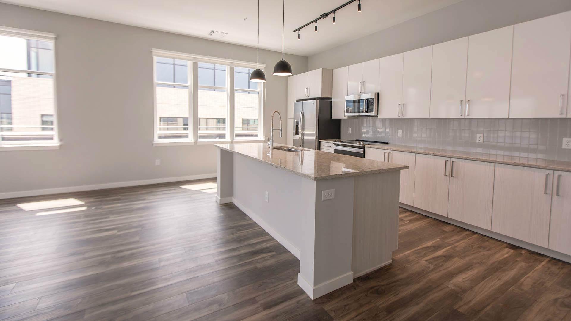 Reve apartments ph2 kitchen island view 2