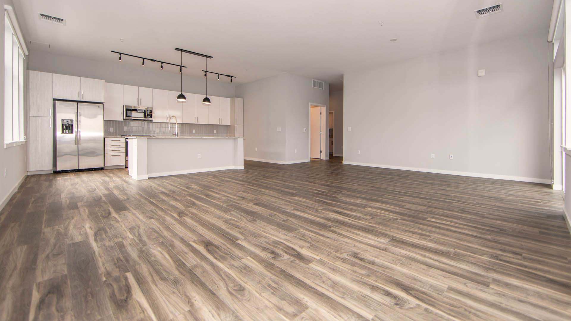 Reve apartments ph2 livingroom kitchen view