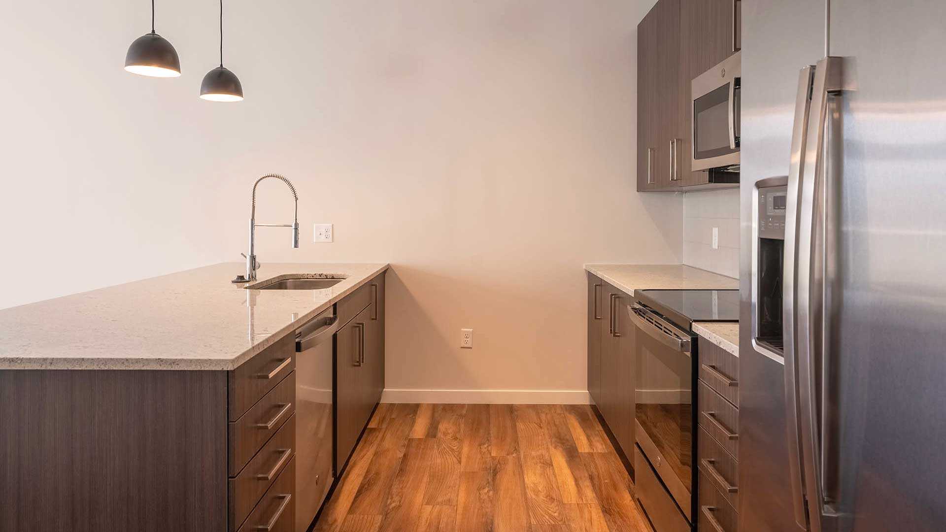 Reve apartments s3 kitchen warm decor view