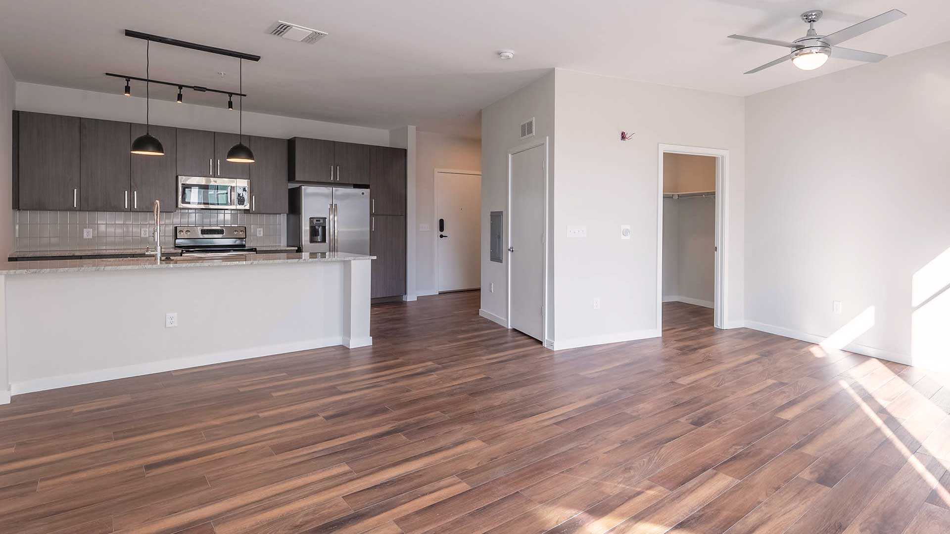 Reve apartments s3 living area warm decor view