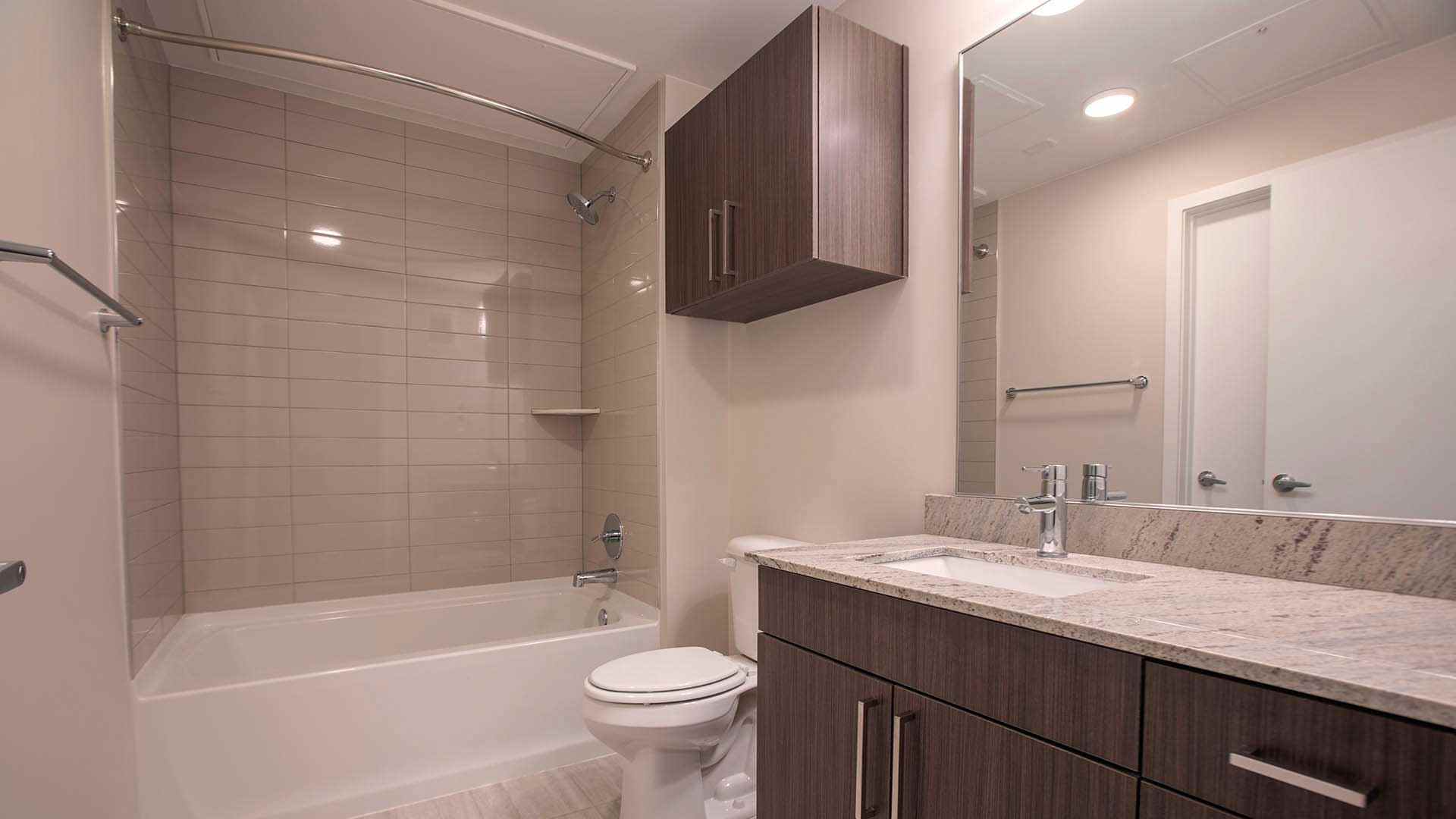 Reve apartments s4 bathroom warm decor view