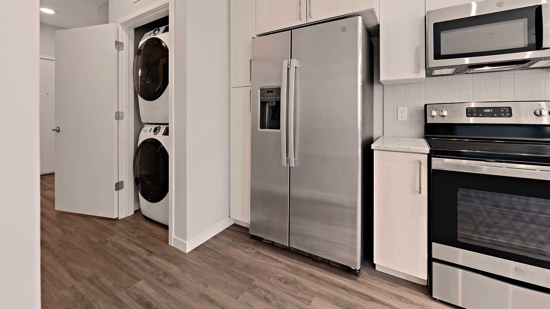 Reve apartments s4 kitchen laundry area cool decor view