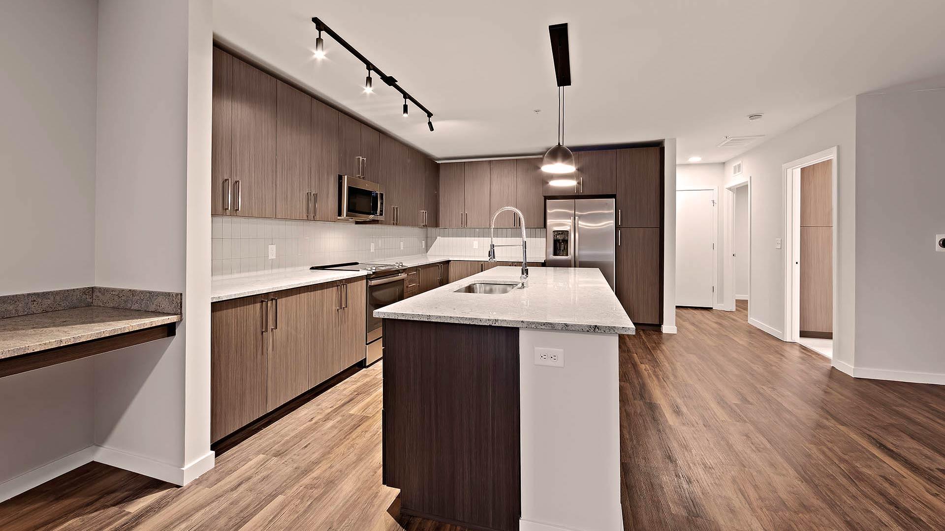 Reve apartments th2 kitchen warm decor view 1