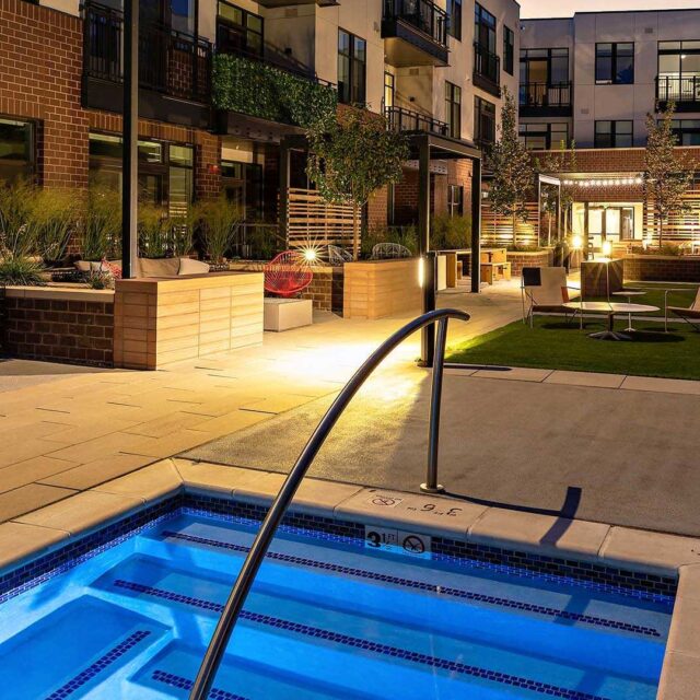 Reve amenities pool sunset view 2